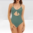 thumbnail image 1 of Women Bikini Print Strappy Back Set Swimsuits Plus Size Bathing Suits Tankinis Swimwear, 1 of 6