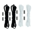 thumbnail image 2 of Guardoinrt 4 Paires Lacets Unisexes Sans Nœud Pratiques et Durables Lacets Élégants, 2 of 6