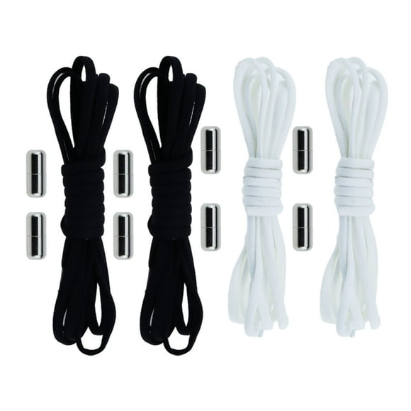 Xingzhi 4pairs Easy-to No Tie Shoelace For Sneakers Durable And Stylish Elastic Shoe Laces No Tie Shoelaces