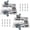 2 Pair, variant on Soft Close Pivot Hinges Pair of Self Closing Cabinet Door Hinge Tip Out Tray Hinges for Closets Bookcases Sink Tip-Out Door Support Frame Hinge with Screws (1 Pair)