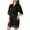 03 Black, variant on Awdenio Pajamas for Women Plus Size Fire , Women's New Casual Early Fall Cool Thin Mid Length Bathrobe