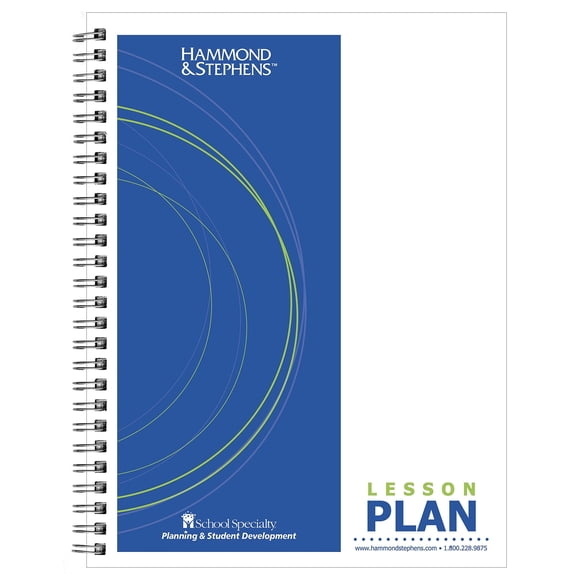 Libro de planificación de lecciones Hammond & Stephens, 7 asignaturas, 40 semanas
