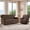 Brown, variant on Ebello Power Recliner Sofa, 3-Seat Soft Fabric Reclining Couch with Adjustable Footrest, Side Pockets & Overstuffed Armrest Backrest for Living Room, Gray