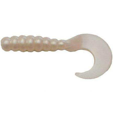 Big Bite Baits FG243 2 in. Fat Grub Pearl Glow - Pack of 10