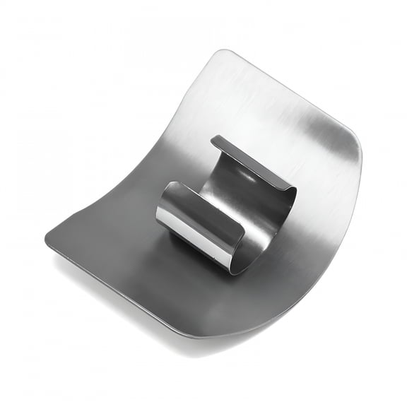 EXLEAF Finger Guards for Cutting,2 Pcs Stainless Steel Finger Protector for Cutting Food,Knife Guard,Chopping Protector for Dicing and Slicing in Kitchens Stainless Steel Finger Guard