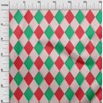 thumbnail image 3 of oneOone Georgette Viscose Red Fabric Argyle Quilting Supplies Print Sewing Fabric By The Yard 42 Inch Wide, 3 of 4