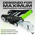thumbnail image 5 of VULCAN Snap Hook Vehicle Tie Down Kits - Heavy Duty Stake Pocket D Rings - Lasso Style - High-Viz, 5 of 9