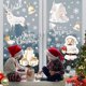 thumbnail image 2 of Christmas Window Stickers, 8 Sheets White Santa Claus Xmas Window Clings Christmas Window Decorations, Reusable Snowflake Window Stickers Christmas Sc, 2 of 5