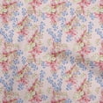 thumbnail image 1 of oneOone Cotton Flex Light Pink Fabric Floral Dress Material Fabric Print Fabric By The Yard 40 Inch Wide, 1 of 4