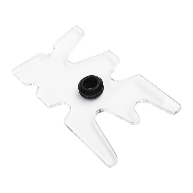 Yimiti Support de Tête de Pont pour Queue de Billard, Support Transparent pour Queue de Snooker de Piscine, Noir
