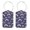 Multi2, variant on RATGON 2 Pack Luggage tag PU Leather with Stainless Steel Loop Alien Planet Travel Trip