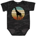 thumbnail image 3 of Inktastic Giraffe African Animal Retro Sunset Boys or Girls Baby Bodysuit, 3 of 5