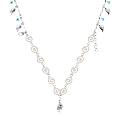 

Double Layer Ankle Ethnic Style Beach Beautiful Iron Metal Foot Chain for Woman (Sea Snail Pattern)