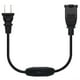 thumbnail image 2 of Cable de extensión,Cable de extensión polarizado de 2 clavijas con interruptor,Cable de extensión de 2 salidas con interruptor de 0,3 metros,Interruptor Cable de extensión Negro 13A, 2 of 7