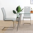 thumbnail image 5 of Modern Dining Chairs with Faux Leather Set of 2, 5 of 12