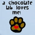 thumbnail image 2 of CafePress - A Chocolate Lab Loves Me Body Suit - Baby Light Bodysuit, Size Newborn - 24 Months, 2 of 4