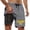 Grey, variant on Kcolen Mens Swim Trunks 9 Inch Inseam High Elastic Waist Stretch Men Swim Shorts Comfy Swimsuit Men with Compression Liner Summer Beach Men Swim Brief