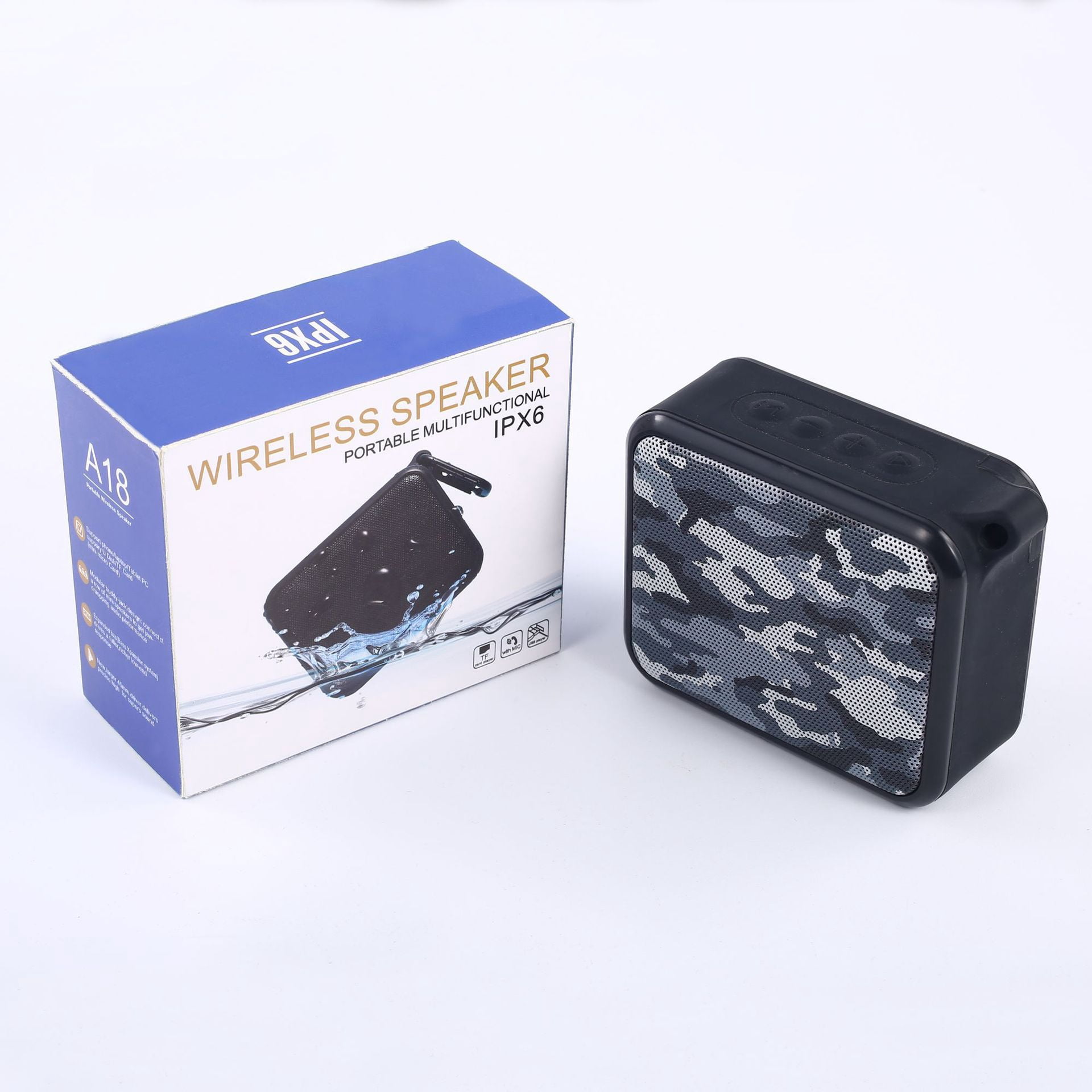 LAATIKUI Bluetooth speaker card USB flash drive audio waterproof audio