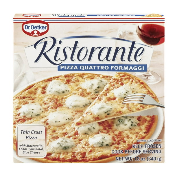 Dr Oetker Ristorante Thin Crust Pizza Quattro Formaggi 12 0 Oz Walmart Com Walmart Com