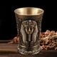thumbnail image 5 of Vaso de Chupito Creativo, Vasos Egipcios Vintage, Copa de Vino de Aleación de Zinc en Relieve Personalizada, Copa de Vino, para Bar, Vino, Tequila, Vo Cleopatra de bronce Soledad Vasos, 5 of 7