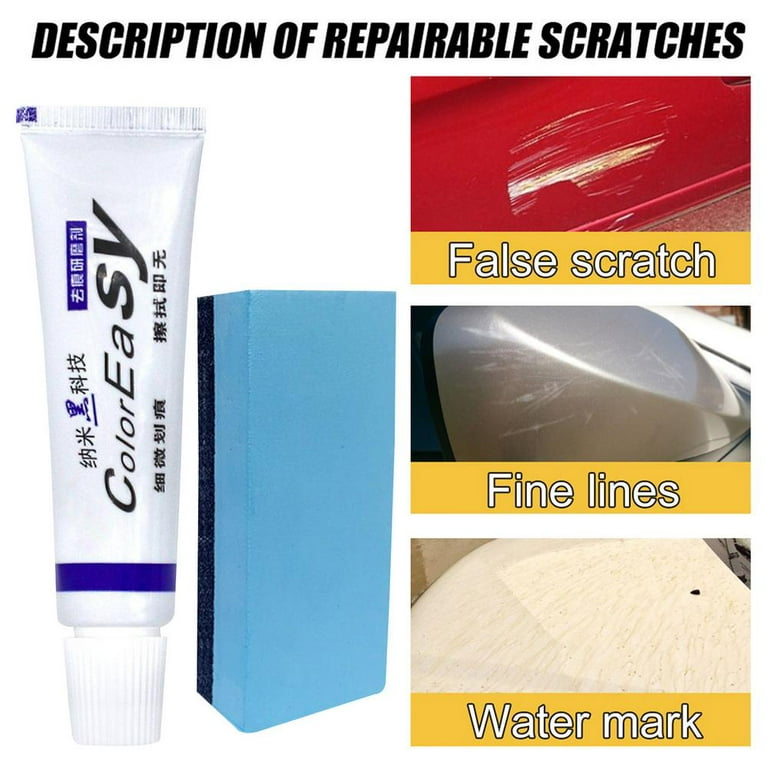 Tohuu Car Scratch Remover Cream Car Paint Restorer and Decontamination  Clean Practical Car Repair Kit with Sponge Easily Repair Slight Paint  Scratches Swirl Marks Water Spots decent 