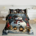 thumbnail image 2 of Manfei Christmas Snowman Full Size Comforter Sets,Cardinal Bird Rabbit Bedding Comforter Set,White Brown Red Bedding Sets For Girl Boys,Super Cozy Room Decor Reversible,3-Piece, 2 of 8