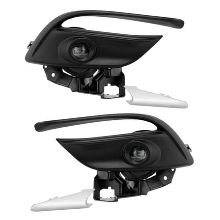 Wildnix for LED Fog Light Set for 2017-2018 Mazda 3, Front Driver and Passenger Side, Direct Installation, Clear Lens, Black Housing