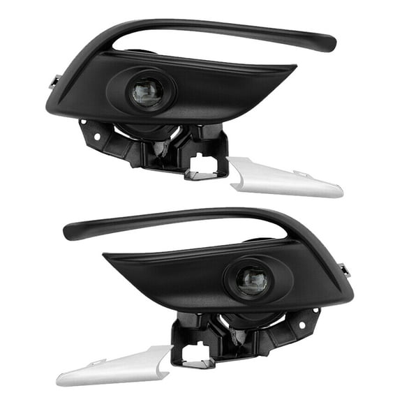 Wildnix for LED Fog Light Set for 2017-2018 Mazda 3, Front Driver and Passenger Side, Direct Installation, Clear Lens, Black Housing