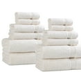 thumbnail image 2 of Superior Egyptian Cotton Absorbent 12-Piece Ivory Towel Set, 2 of 13