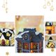 thumbnail image 4 of Inteprter 12 Uds. De estatuas de resina para decoración de casa en miniatura de Navidad, antideformación, ligeras, DIY, casas de nieve multiestilo, año Kits de decoración para fiestas Inteprter HA068057-00B, 4 of 6
