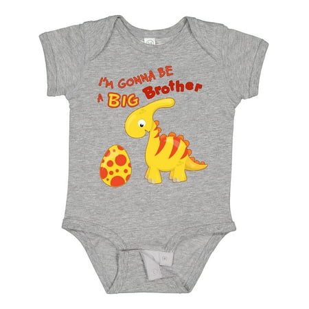 

Inktastic I m Gonna Be a Big Brother-dino Gift Baby Boy Bodysuit