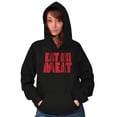 thumbnail image 4 of No Meat Vegetarian Vegan Cute Veggie Unisex Plus Fleece Graphic Hoodie Brisco Brands 5X, 4 of 5