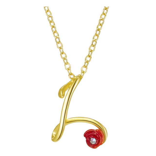 Jusqu'à 65% de Réduction sur les Colliers SMihono pour Femmes, Collier Lettre Rose avec Strass, Pendentif Rétro en Anglais