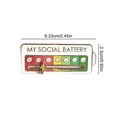 thumbnail image 4 of New Upgrade Social Battery Pin - My Social Battery Creative Lapel Pin, Fun Enamel Emotional Pin 7 Days A Week, 4 of 5