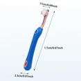 thumbnail image 2 of Pet Toothbrush for Dogs and Cats - Soft Triple Head Design for Gentle Teeth Cleaning and Oral Care Plaque Removal and Fresh Breath Durable Pet Supplies, 2 of 5