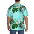 thumbnail image 3 of Kdxio Men'S Hawaiian Shirt For Men Short Sleeve Shirt Tropical Pineapple Summer Casual Holiday Beach Button Down T-Shirts, 3 of 5