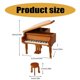 thumbnail image 3 of 2pcs Wooden Food Tongs Heat Insulated Anti Slip Handle Beech Cooking Tong for Bread Barbecue, 3 of 5