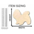thumbnail image 2 of Unfinished Wood Shih Tzu Dog Shape - Animal - Pet - Craft - up to 46" DIY 6" / 1/8", 2 of 3