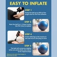 thumbnail image 4 of Premium Fitness Ball with Strap – Stability, Core Strength & Balance Trainer for Home Gym & Physical Therapy, Anti-Burst & Non-Slip Exercise Ball, 55cm, 4 of 6