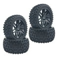 thumbnail image 2 of kusrkot 8Pcs Front Rear Tyre Set 12mm Hex for Wltoys 1:14 RC Truck Replacement Parts, 2 of 9