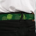 thumbnail image 4 of Classic Tmnt Logo Full Color Classic Tmnt Turtle Faces2 Greens Webbing Seatbelt Belt Standard, 4 of 9