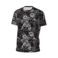 thumbnail image 6 of Wukai Rose Flowers Print Men's Short-Sleeved Mesh T-Shirt,Quick-Dry Short Sleeve Workout T-Shirt-X-Large, 6 of 8