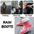 thumbnail image 5 of AUXDIQ Wellington Boots Women Mid-calf Wellies Waterproof Rain Boots Outdoor Garden Shoes, 5 of 6