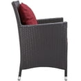 thumbnail image 4 of Modway Convene 11-Piece Aluminum and Rattan Patio Dining Set in Espresso/Red, 4 of 7