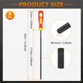 thumbnail image 3 of Uxcell Round Chainsaw File [3pcs] - Chainsaw Sharpener Files for Electric Chain Saw Chain- [Black,Red Yellow- 1/5 Inch], 3 of 7
