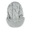 thumbnail image 3 of Jessica Simpson Women's Cable Knit Newsboy Beanie Hat with Brim, 3 of 6