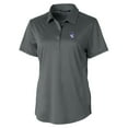 thumbnail image 2 of Women's Cutter & Buck Gray Northwestern Wildcats Prospect Textured Stretch Polo, 2 of 3