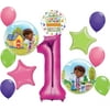 Doc McStuffins Party Supplies 1st Birthday Bubbles Balloon Bouquet Decorations 12 pcs