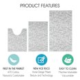 thumbnail image 3 of Geometric Design 3 Piece Bathroom Rugs Set - Non-Slip Ultra Thin Bath Rugs for Bathroom Floor - Washable Cotton Bathroom Mats Set, 3 of 8