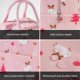 thumbnail image 5 of Insulated pink lunch bag for adults and children, lunch box, lunch tote, 5 of 5